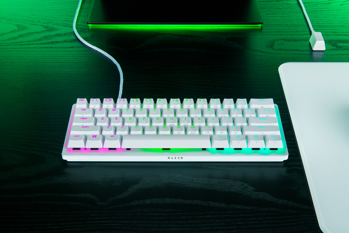 ASCII.jp：Razer Huntsman V3 Pro Mini ホワイトエディション新登場