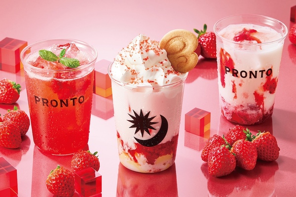 いちごがい〜っぱい！ プロントにつぶつぶいちごの新作ドリンク登場