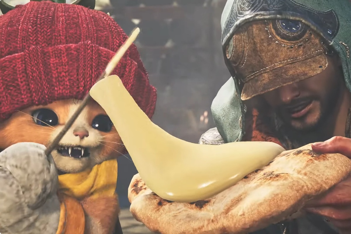 ASCII.jp：「モンハンワイルズ」新拠点“大集会所”ではネコ飯復活！タル