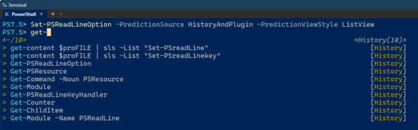 コマンドラインの補完機能
