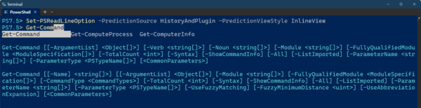 コマンドラインの補完機能
