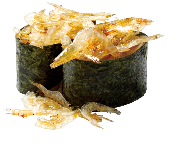 はま寿司「こぼれ白えびの甘辛煮軍艦」