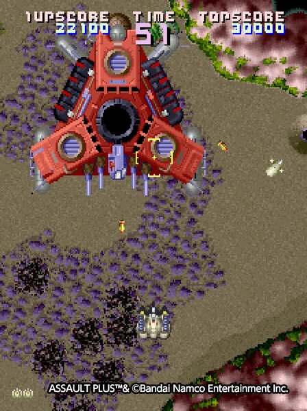 ナムコの『アサルトプラス』が「アーケードアーカイバー」で4月3日に配信決定！