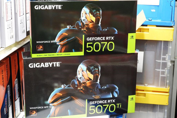 最安クラスのGeForce RTX 5070と5070TiがGIGABYTEから発売も即完売