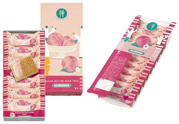 「シュガーバターの木」の「シュガーバターサンドの木 白桃ミルクショコラ」