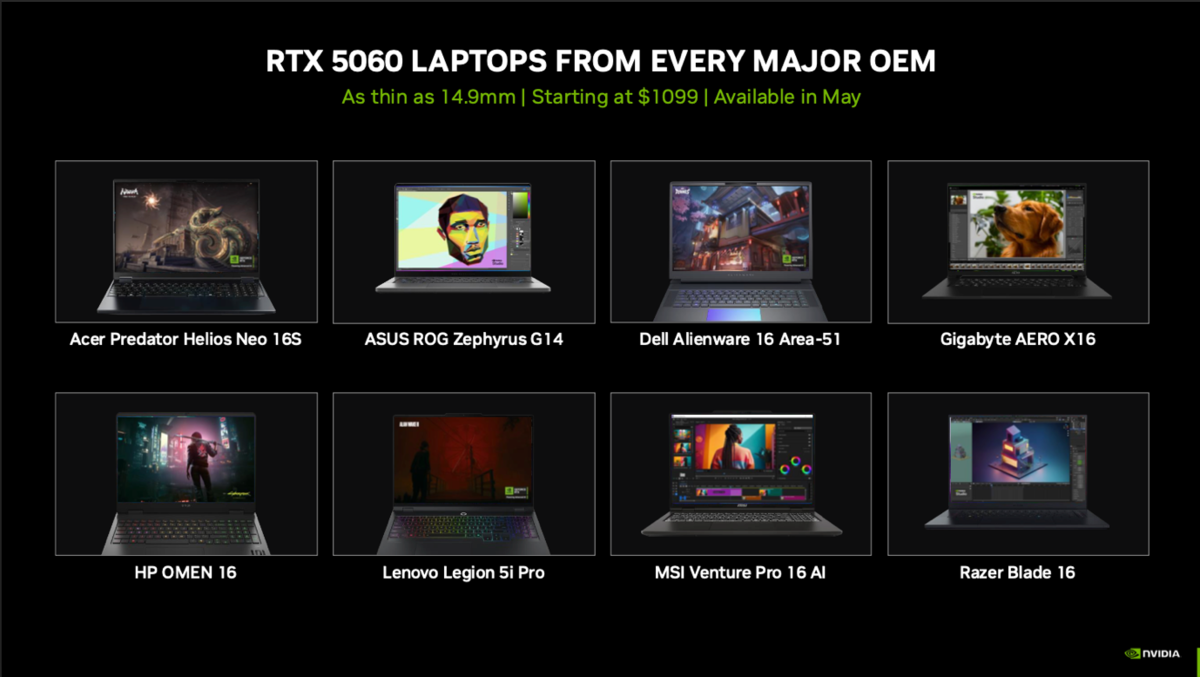 NVIDIAがGeForce RTX 5060 Ti＆RTX 5060を投入、299〜429ドル帯の最新GPU