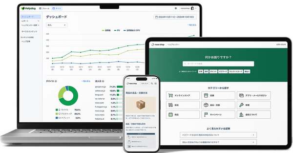 顧客の自己解決を促進しカスタマーサポートの業務効率化を支援、「ヘルプドッグ」正式版提供開始