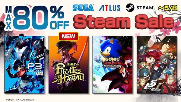 セガ・アトラスのPCタイトルが最大80%オフ!Steamで「ゴールデンウイークセール」を開催中
