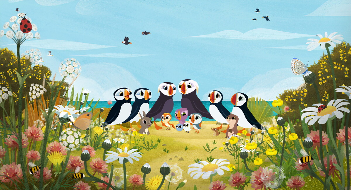 『パフィンの小さな島』