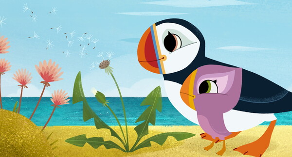 『パフィンの小さな島』