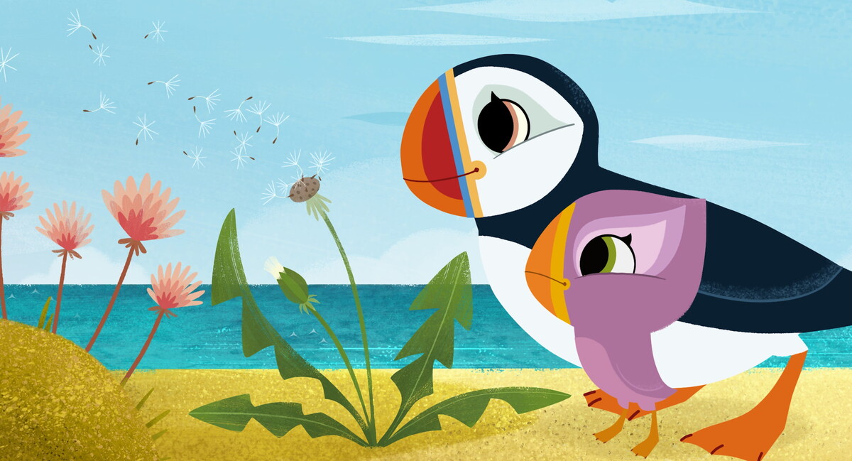 『パフィンの小さな島』