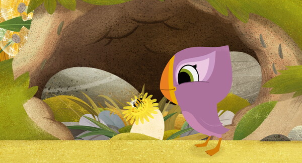 『パフィンの小さな島』