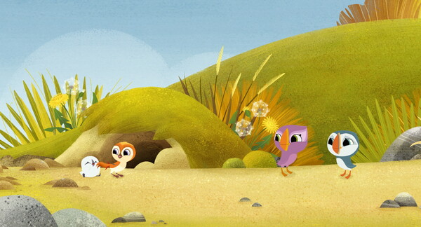 『パフィンの小さな島』