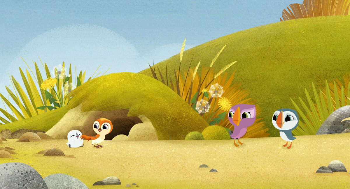 『パフィンの小さな島』