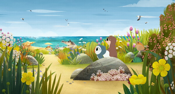 『パフィンの小さな島』