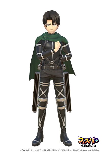 『フェスバ+』×『進撃の巨人』イベントが本日スタート!「リヴァイ」が新ヒーローとしてプレイアブルに