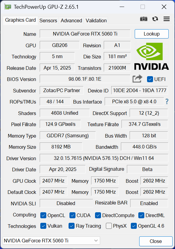 GeForce RTX 5060 Ti 8GBは今のPCゲーム環境では“理”のある選択ではない