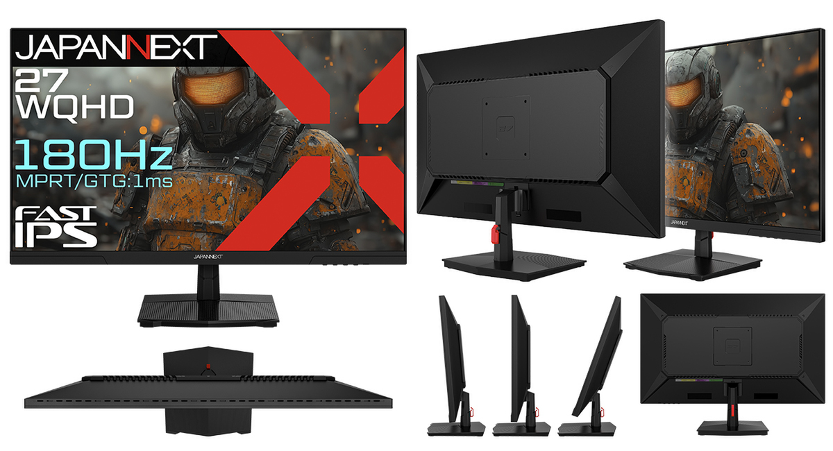 ASCII.jp：JAPANNEXT、3万円台半ばで買える27インチWQHD/180Hz