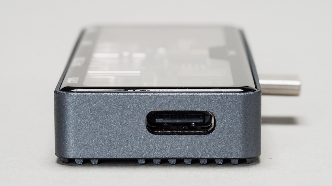 PD対応 Type-C スケルトン ドッキングステーション(3.5mm 4極付き)/グレー