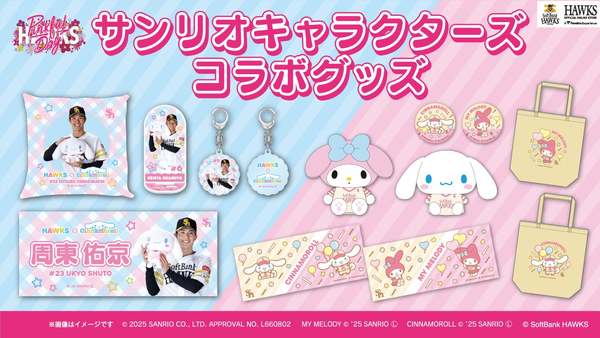 福岡ソフトバンクホークス　ピンクフルデー　サンリオコラボ　Lサイズ 福岡ソフトバンクホークスの「ピンクフルデー2025」にサンリオとコラボ