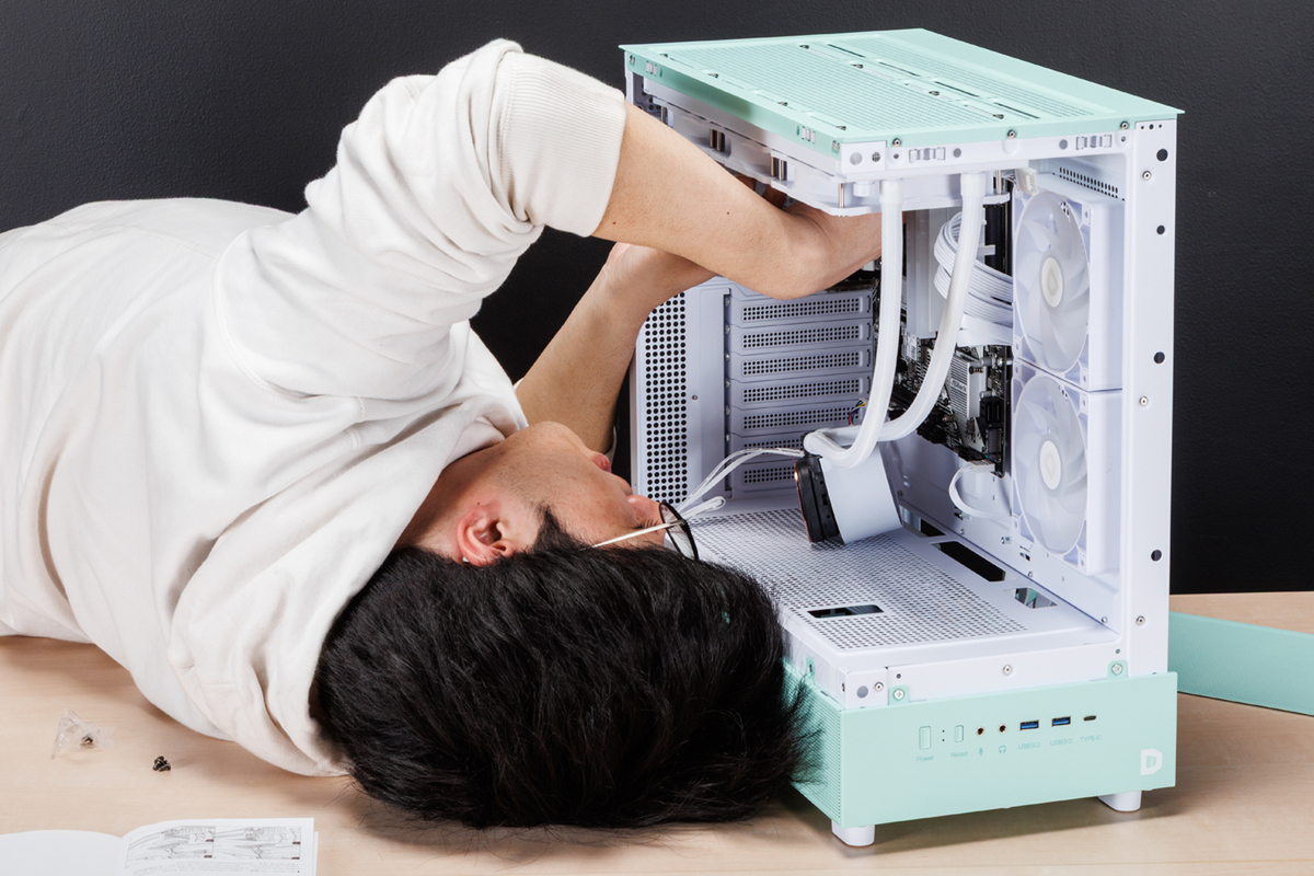 自作パソコン ジャンクPC】メーカー製パソコン NEC Mateを自作PCケースに交換して魔