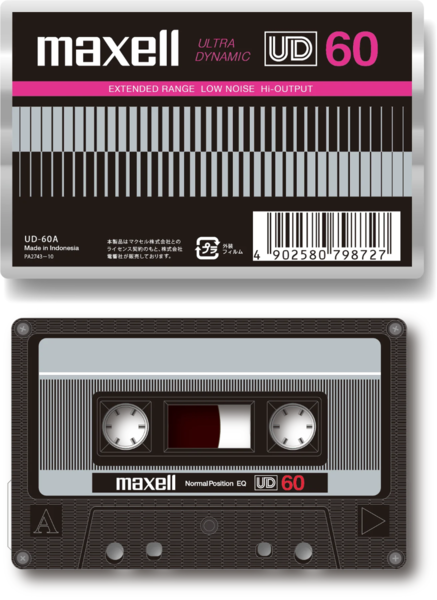 新品カセットテープ2本maxell L-UD60 1970～80年代のマクセル「UD」シリーズデザインをオマージュした