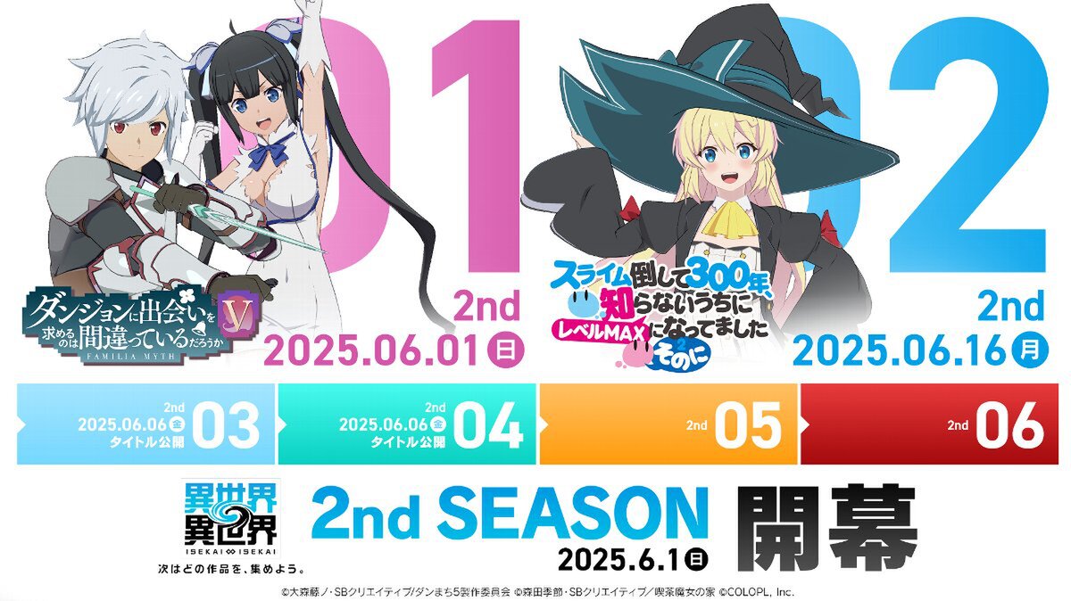 『異世界∞異世界』の「2ndシーズン」の開幕を記念した公式番組が5月28日に配信!