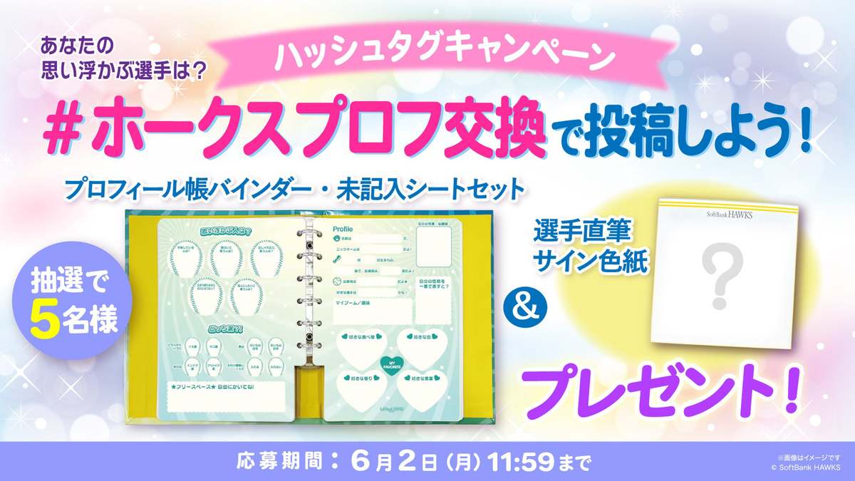 ASCII.jp：福岡ソフトバンクホークス、新商品「プロフィール帳・選手