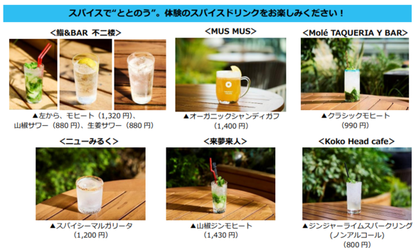 ドリンクメニュー