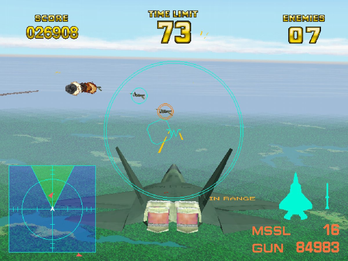 ナムコの『エアーコンバット22』が「アーケードアーカイブス」と「2」で7月3日に配信決定！