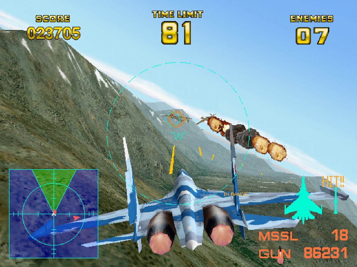 ナムコの『エアーコンバット22』が「アーケードアーカイブス」と「2」で7月3日に配信決定！