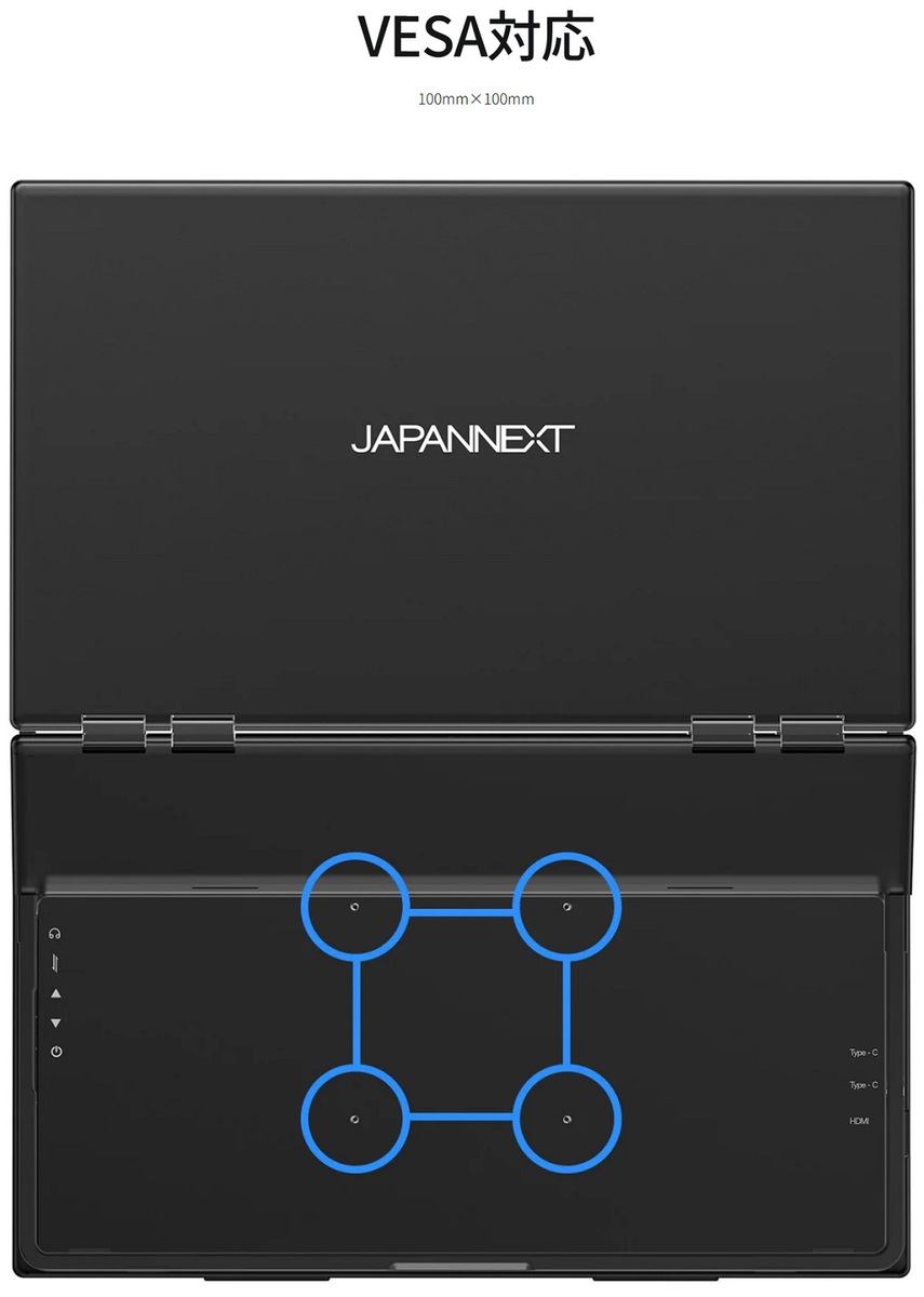 未体験の超没入感!23.8型2枚で1920×2160ドットのモバイルディスプレー、100HzでUSB給電も