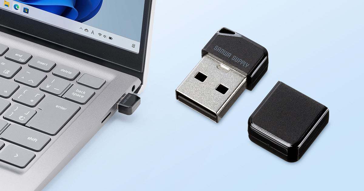 ASCII.jp：USB2.0対応の超小型USBメモリ登場！デスクを広く使え、多