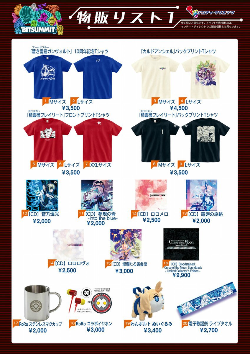 インティ・クリエイツがBitsummitへの出展を記念したセールを7月18日より開催！