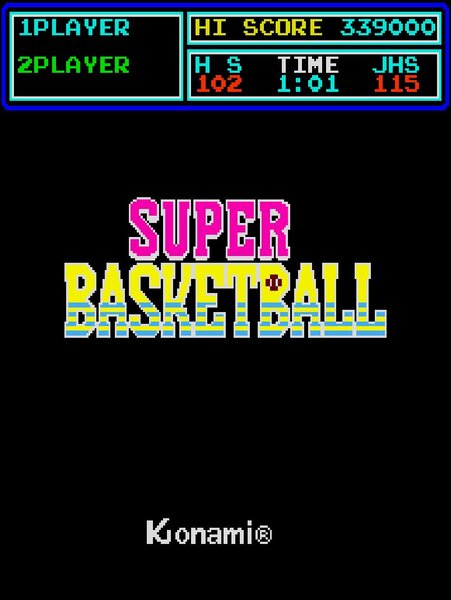 KONAMIの『スーパーバスケットボール』が「アーケードアーカイブス」で7月17日に配信決定！