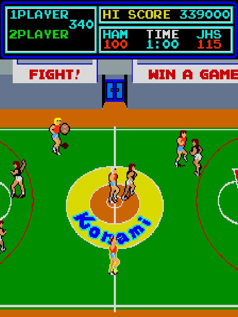 KONAMIの『スーパーバスケットボール』が「アーケードアーカイブス」で7月17日に配信決定!