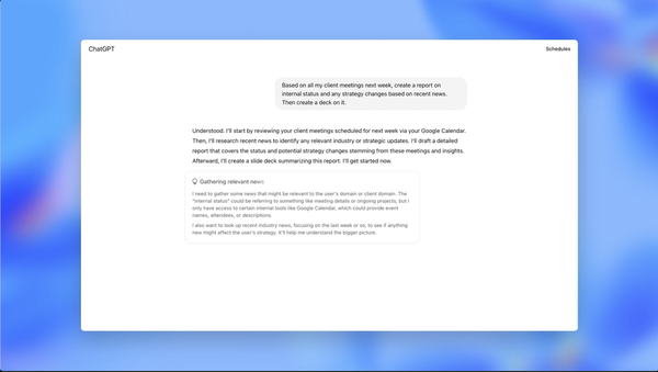 「ChatGPTエージェント」の利用イメージ3