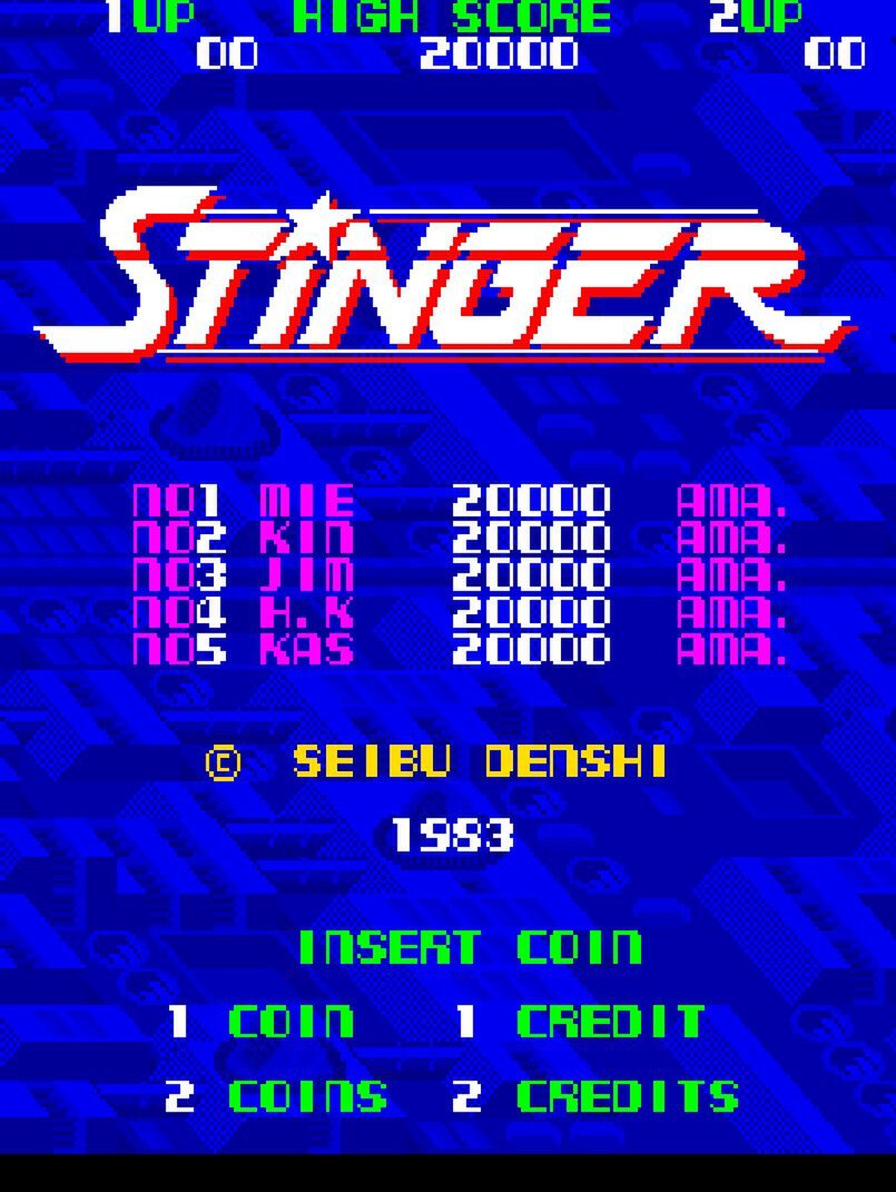 セイブ開発の『スティンガー』が「アーケードアーカイブス」で7月24日に配信!