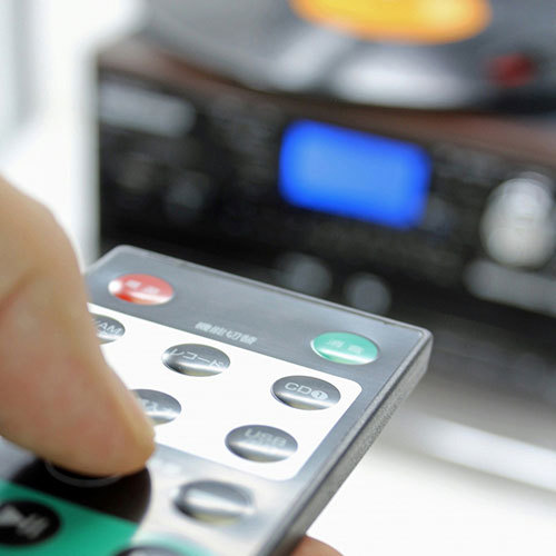 WINTECH スピーカー マルチオーディオプレーヤー KRP-309M Qoo10] ウィンテック スピーカー搭載 ダブルCDマルチオーディ