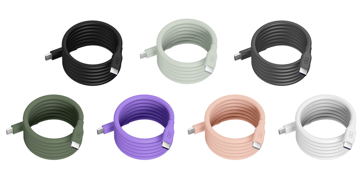 ストレスフリー!ケーブルが絡まないマグネットUSBケーブル