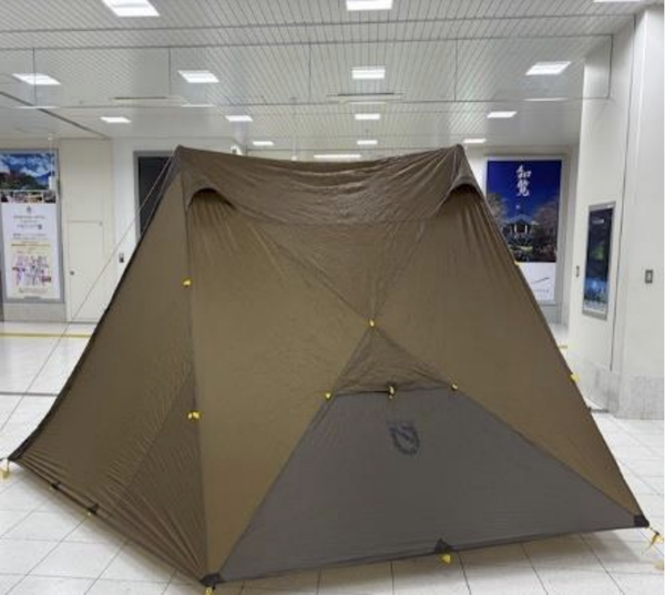テントの設営イメージ