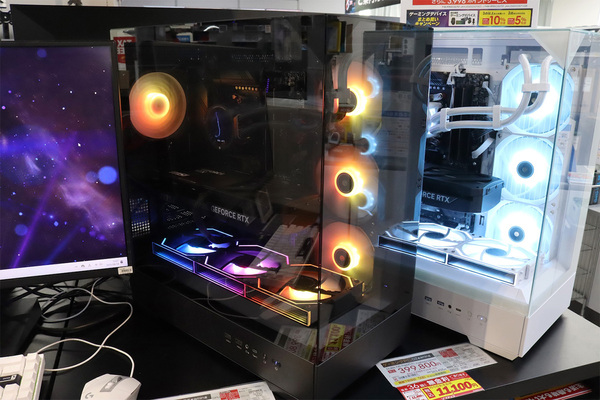 Xから「実物を見に来た」人も。店頭でOZgaming製ゲーミングPCを