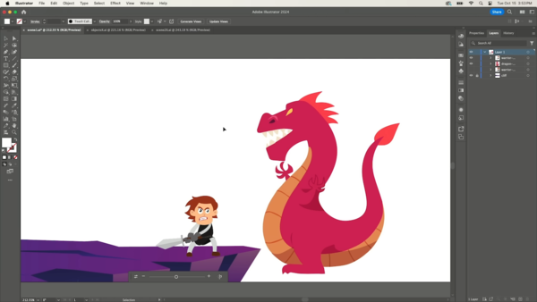 ターンテーブル使用前の状態（剣士のイラストが正面を向いている）