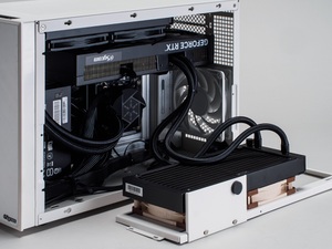 RTX 5070 Tiでも約39.1dBと静かなデュアル水冷の小型ワークステーション、4Kゲーミングも快適