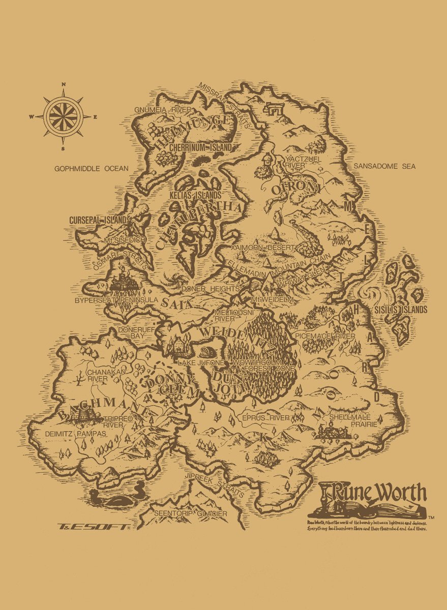 『ルーンワース 黒衣の貴公子（PC-9801版）』が「プロジェクトEGG」にて無料で遊べる！T&E SOFTの名作アクションRPG