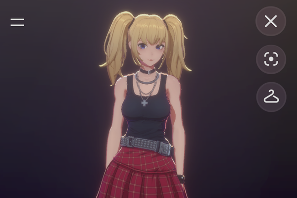 衣装を着替えた状態のAniのスクリーンショット