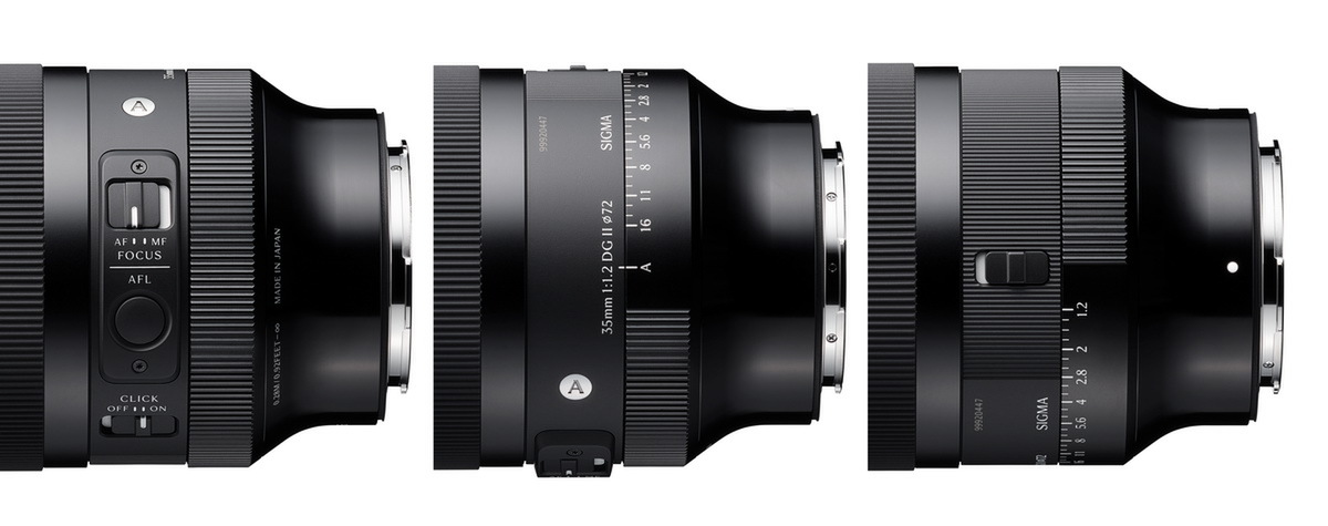 Sigma「135mm F1.4」、「20-200mm F3.5-6.3」、「35mm F1.2」