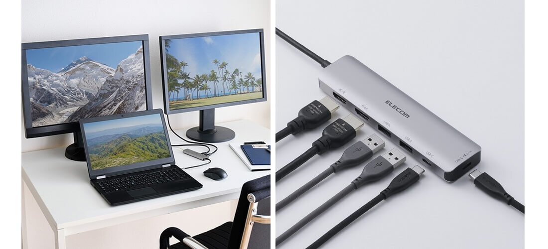 ASCII.jp：6ポートUSB-Cドッキングステーション新登場｜ノートパソコン
