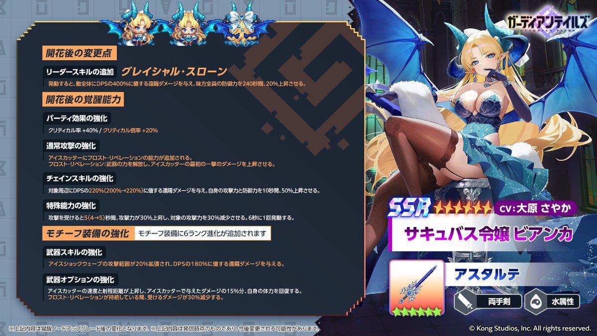 『ガデテル』にてサキュバス令嬢のビアンカに開花&ライフガードコスチュームを実装!