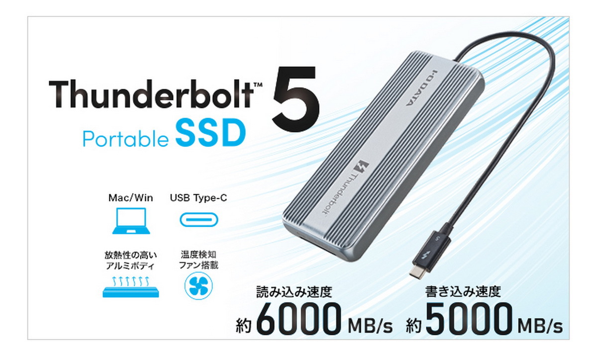 Thunderbolt5ドライブ・ベンチマークテスト